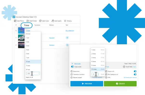 Control Slide Duration